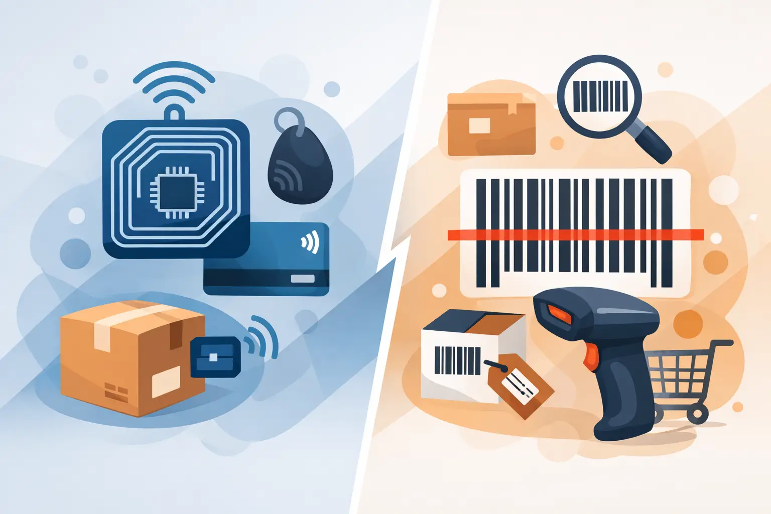 Diferença entre RFID e código de barras