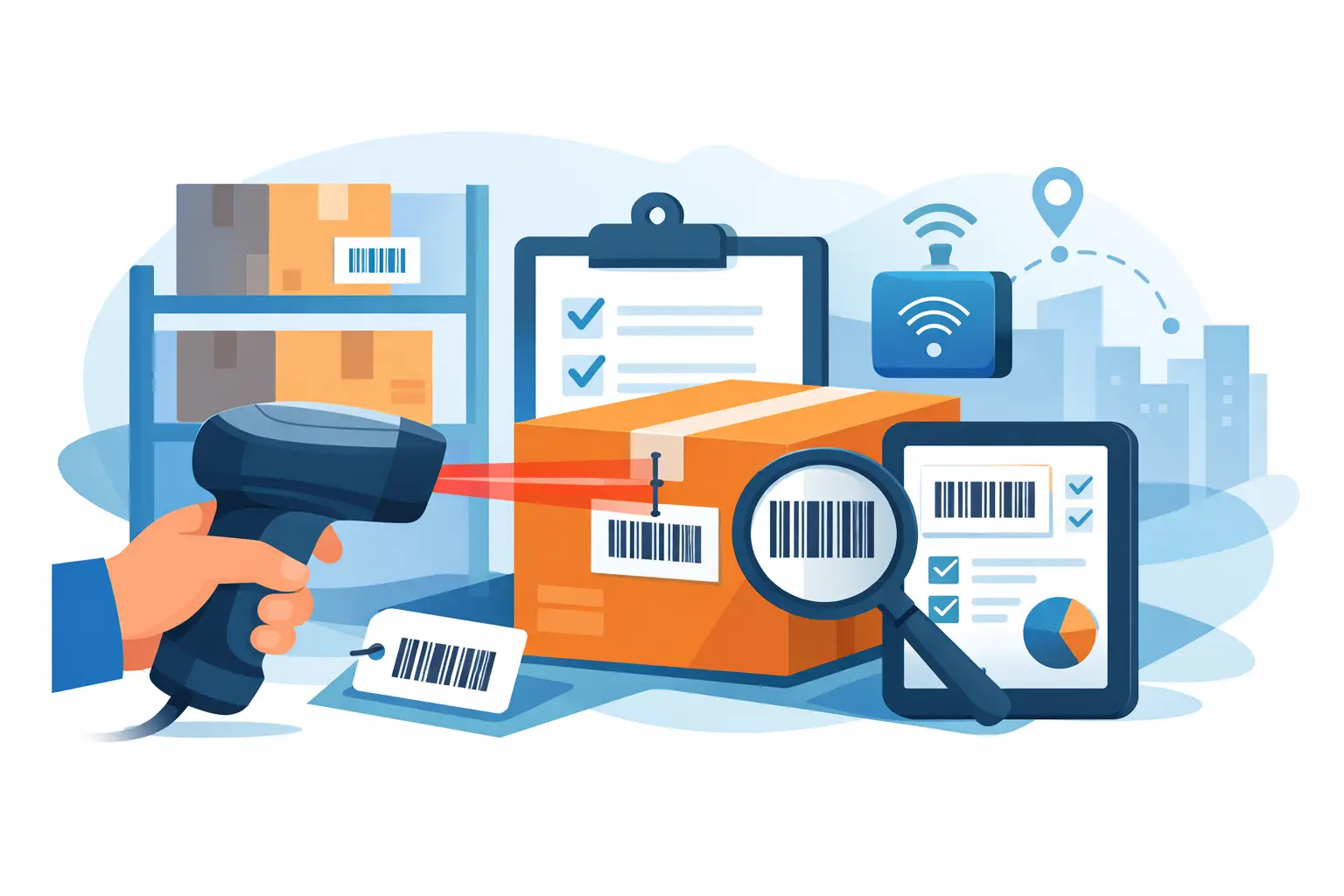 Controle de ativos com código de barras