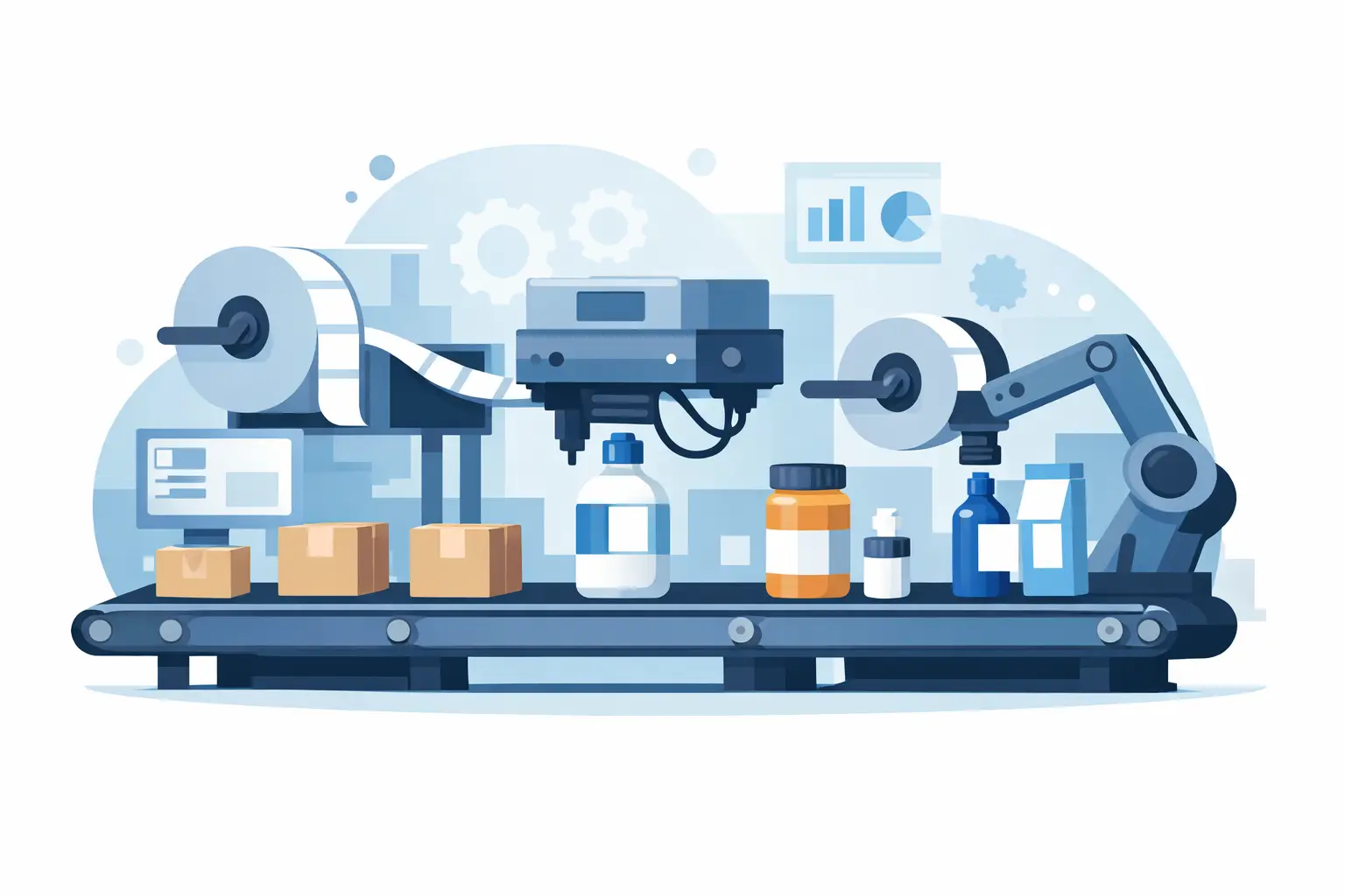Etiquetagem industrial automática na prática