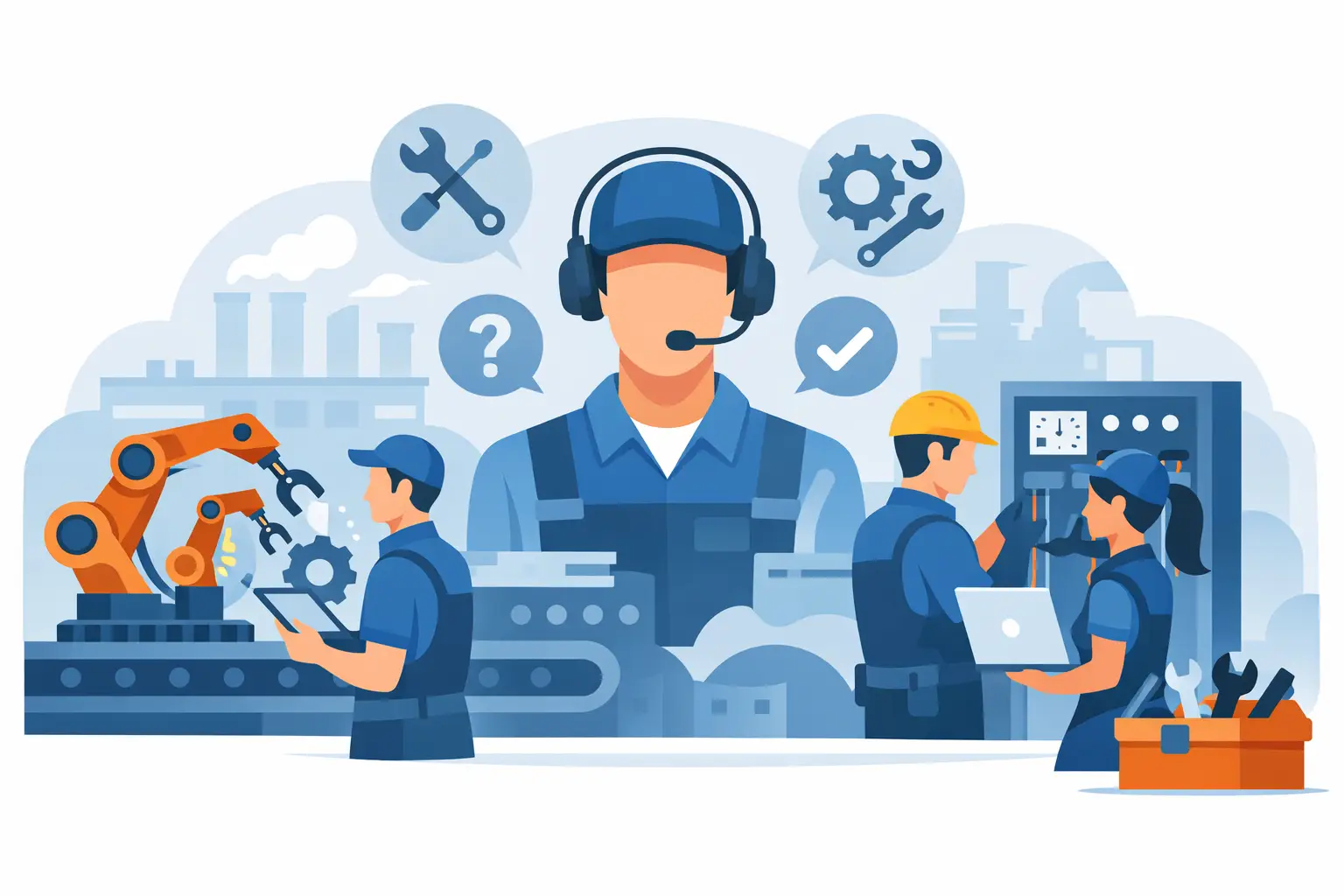 Como funciona assistência técnica industrial para sistemas de identificação