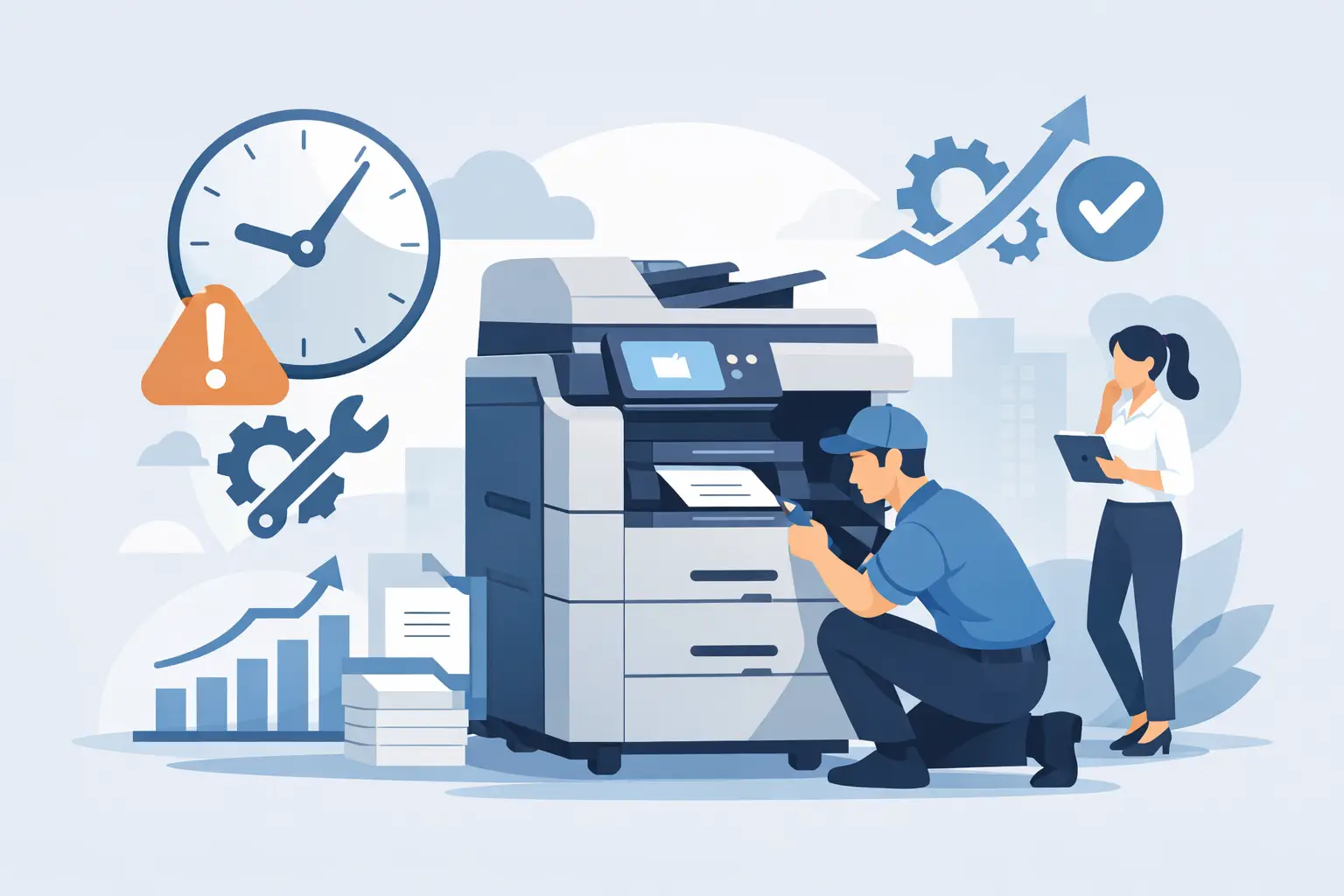 Como reduzir downtime de impressoras Como reduzir downtime de impressoras