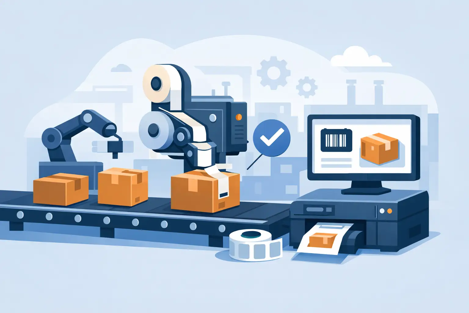 Guia de print and apply para operações industriais