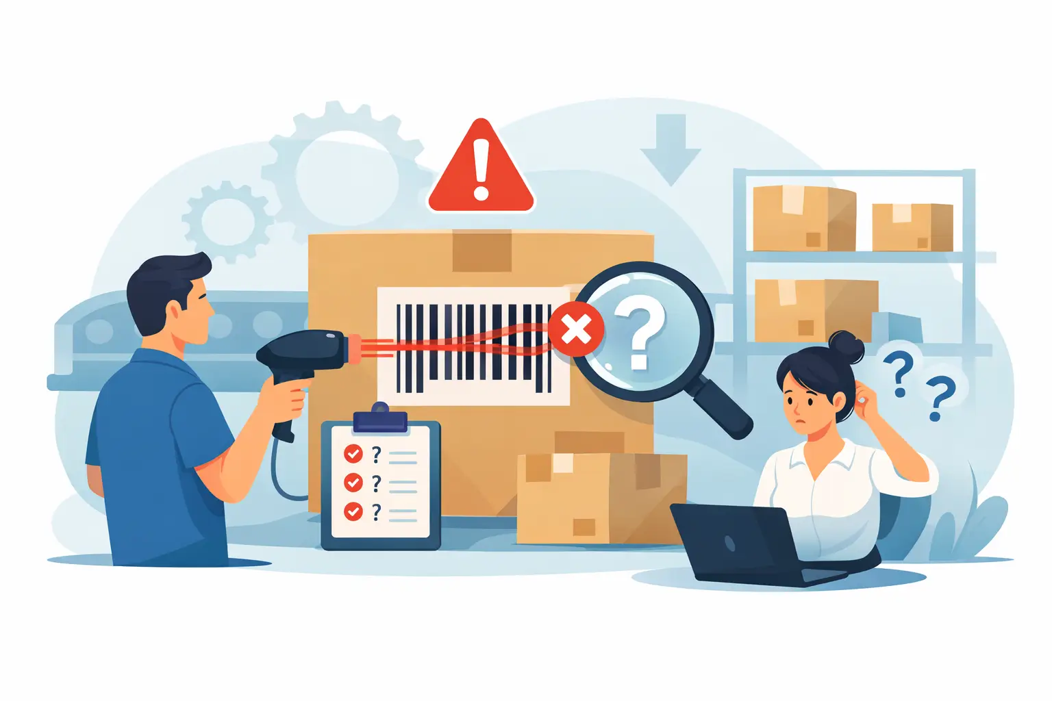 Por que o código de barras falha na operação? Por que o código de barras falha na operação?