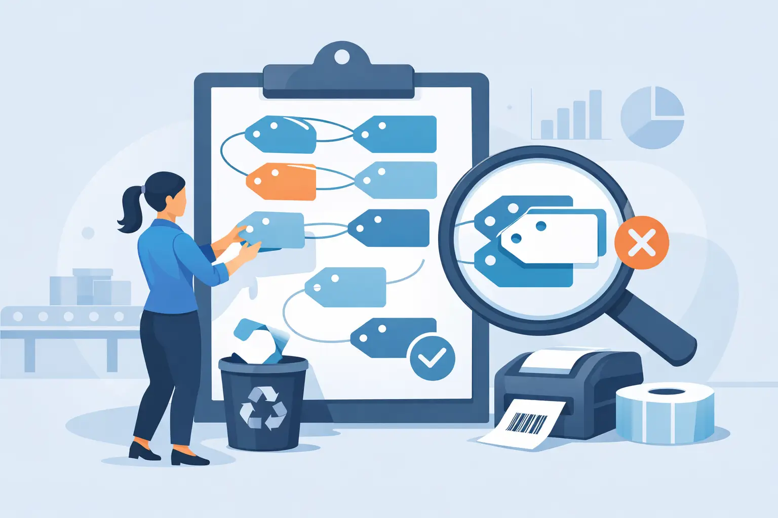 Como eliminar etiquetas duplicadas na operação