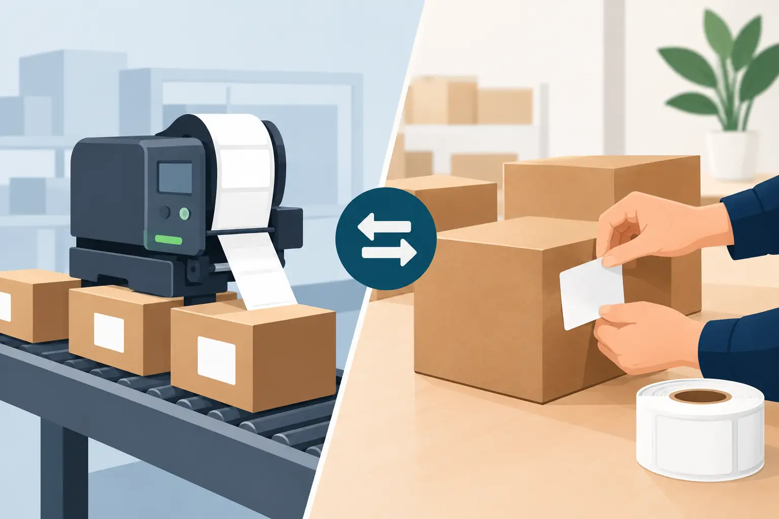 Print and Apply ou Manual: Qual Escolher? Print and Apply ou Manual: Qual Escolher?