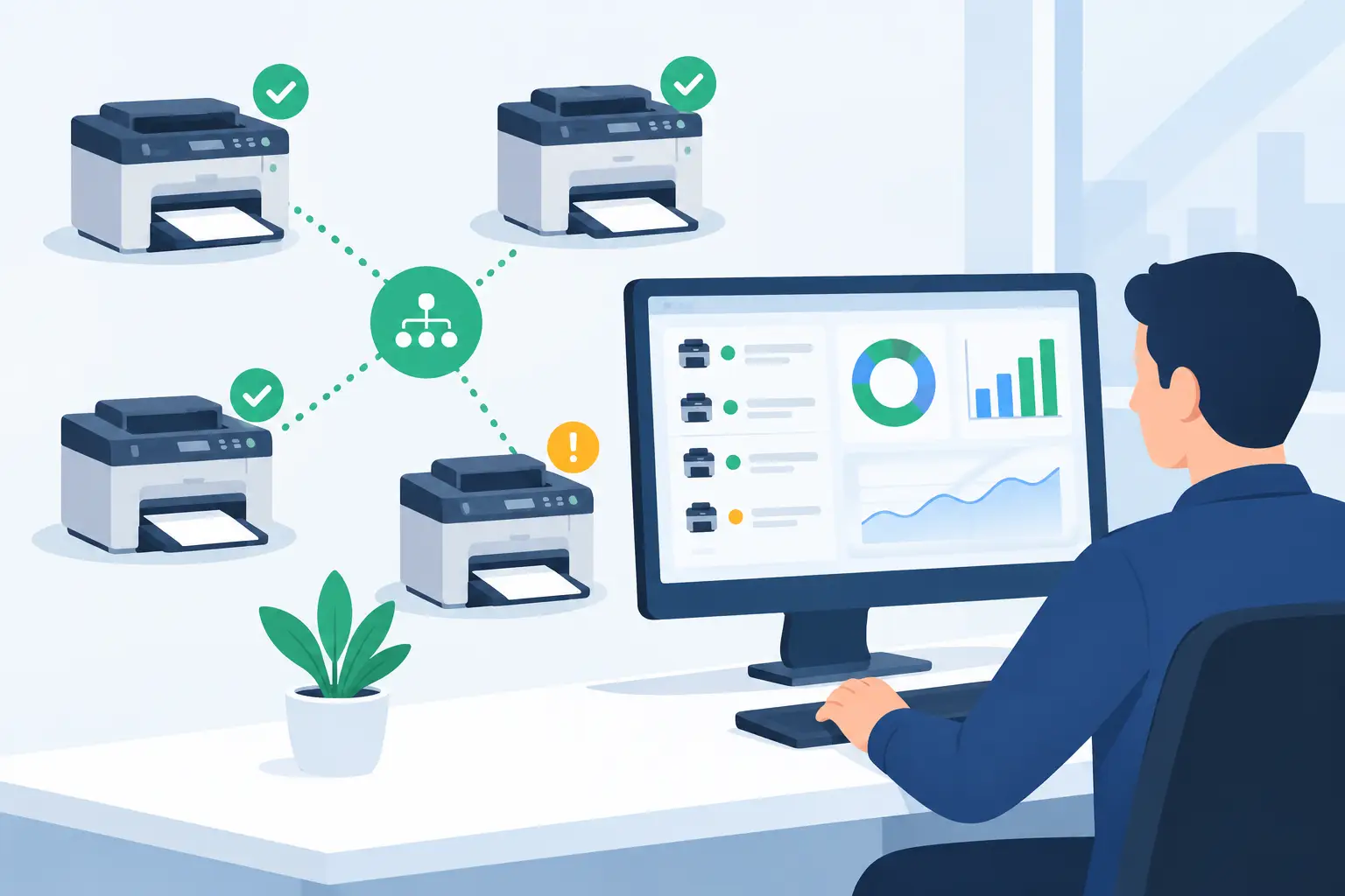 Como monitorar impressoras em rede com controle
